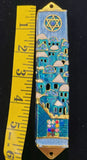Hand Painted Jerusalem Mezuzah Case