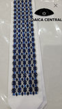 Tallit Blue Atarah, Atarah,  Atara, tallit neckcollar, Prayer shawl, tallit crown, Jewish blessing-Diamond Pattern