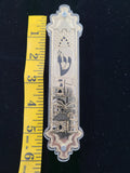 Elegant Mezuzah Die Cut Jerusalem Gold Platex