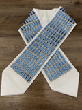 New Tallit Atarah Neckcollar Blue Stones