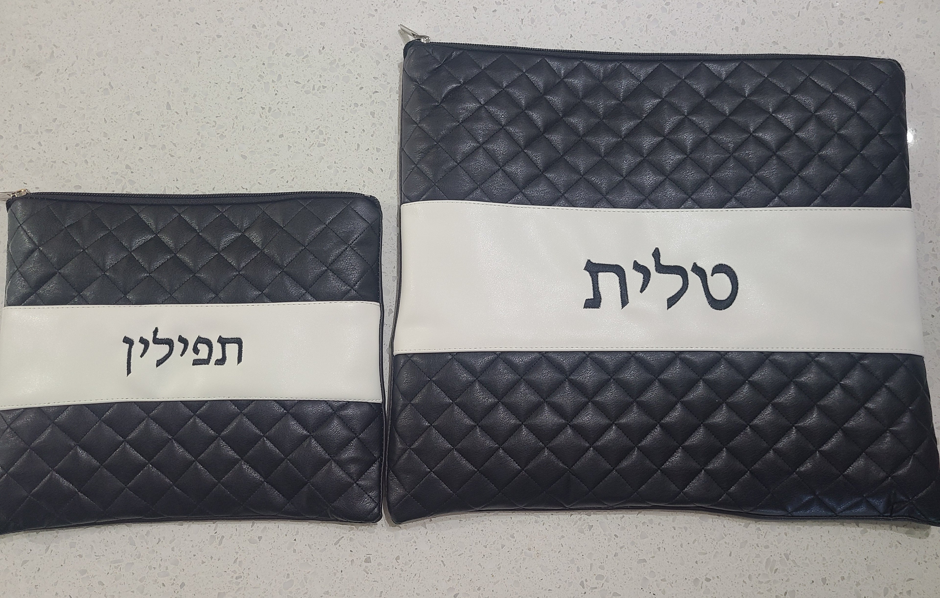 Brand New Tallit bag with Custom Embroidery included-Diamond Design- Item #300