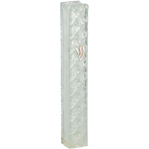 Elegant Glass Mezuzah Cover