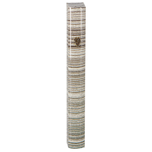Modern Style Mezuzah with Stripes