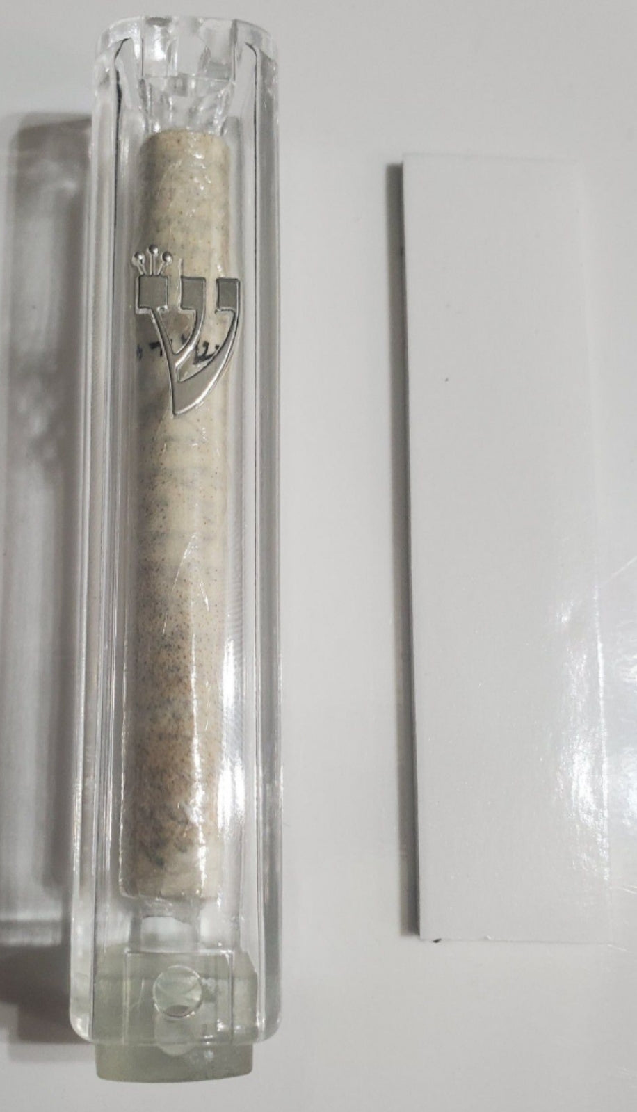 Mezuzah Clear Cover & Kosher Scroll