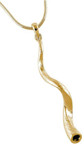 New Yemenite Shofar Pendant Necklace-Gold Plated