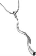 Silver Tone Yemenit Shofar Pendant Necklace