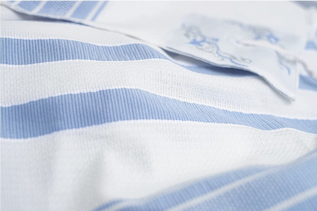 Tallit - Slate Blue Long Length Prayer Shawl Non- Slip