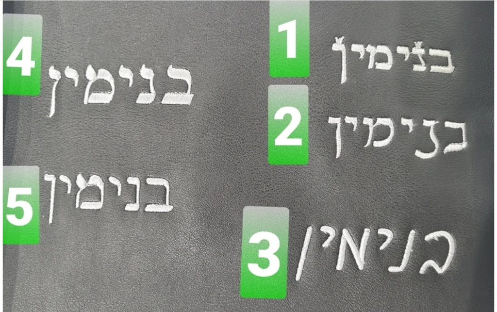 Brand New Tefillin with Custom Embroidery included #401