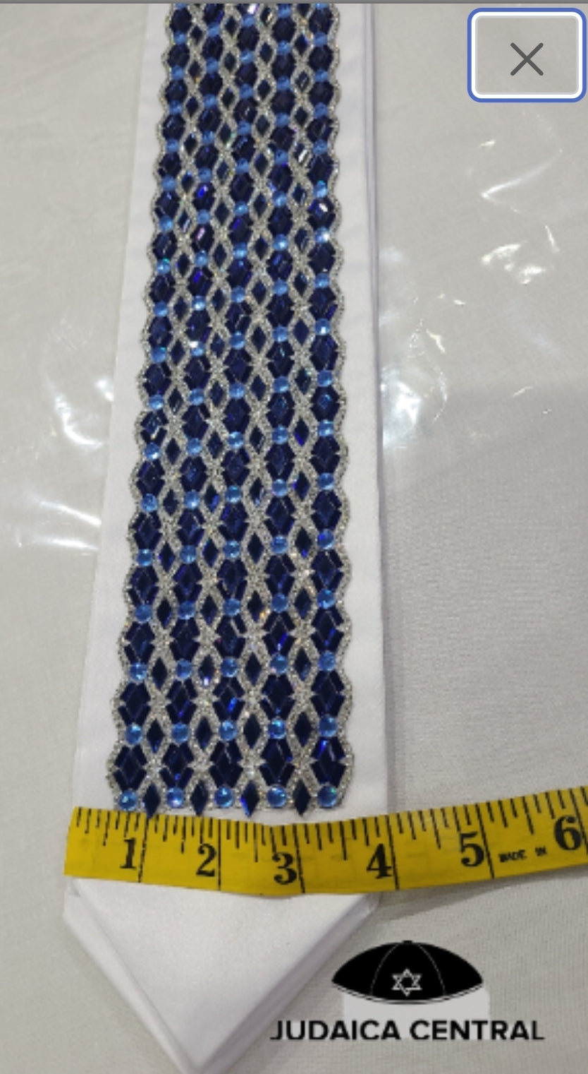 NEW Tallit newest Neckcollar Blue Judaica