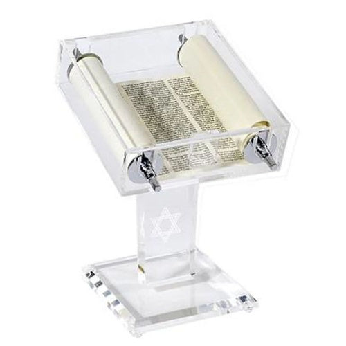 Torah Scroll & Acrylic Stand, Bar Mitzvah,  Bat Mitzvah,  Synagogue Gift, Gift