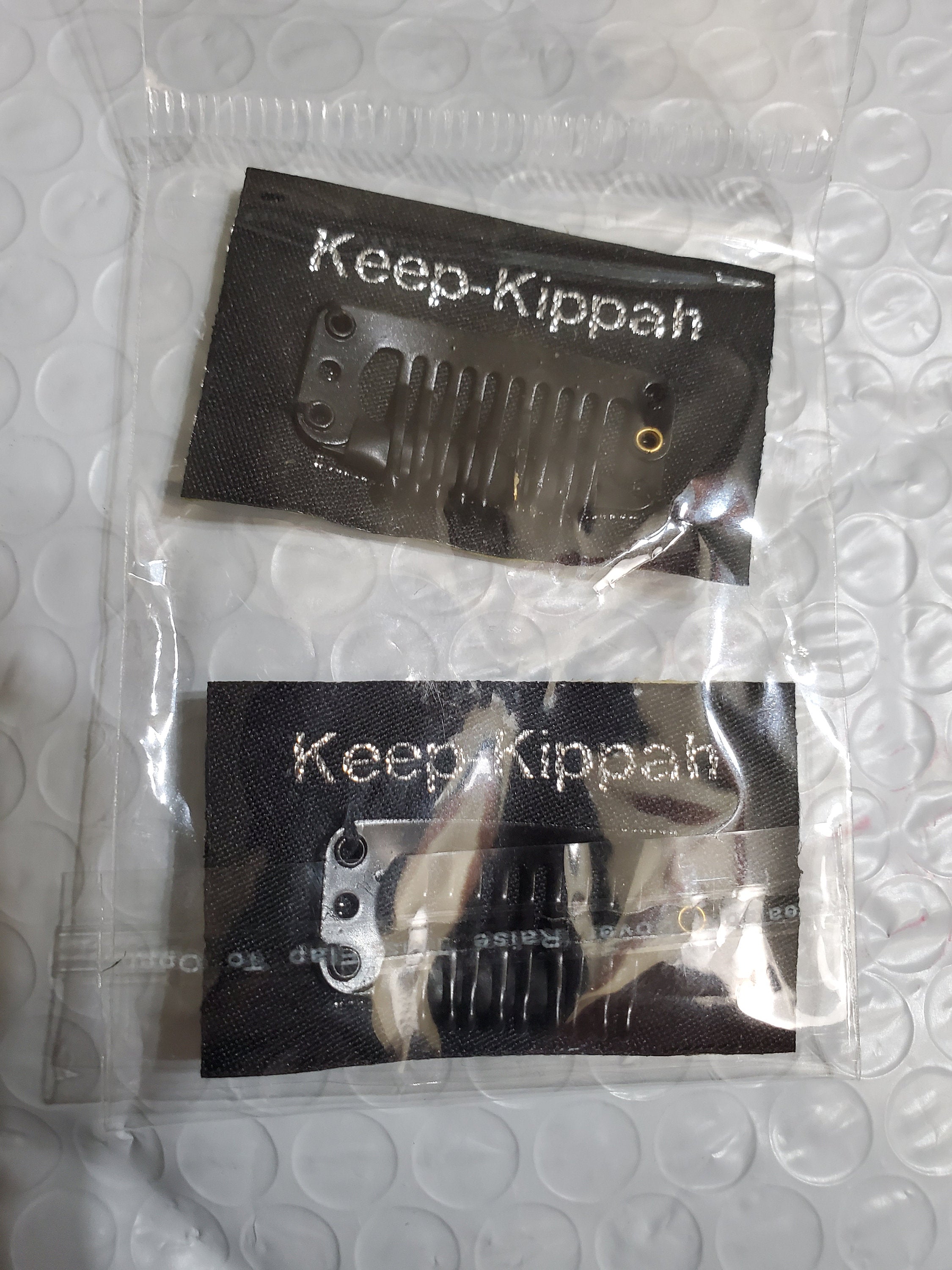 Yarmulke Clips 4 Pairs for inside kippah with adhesive