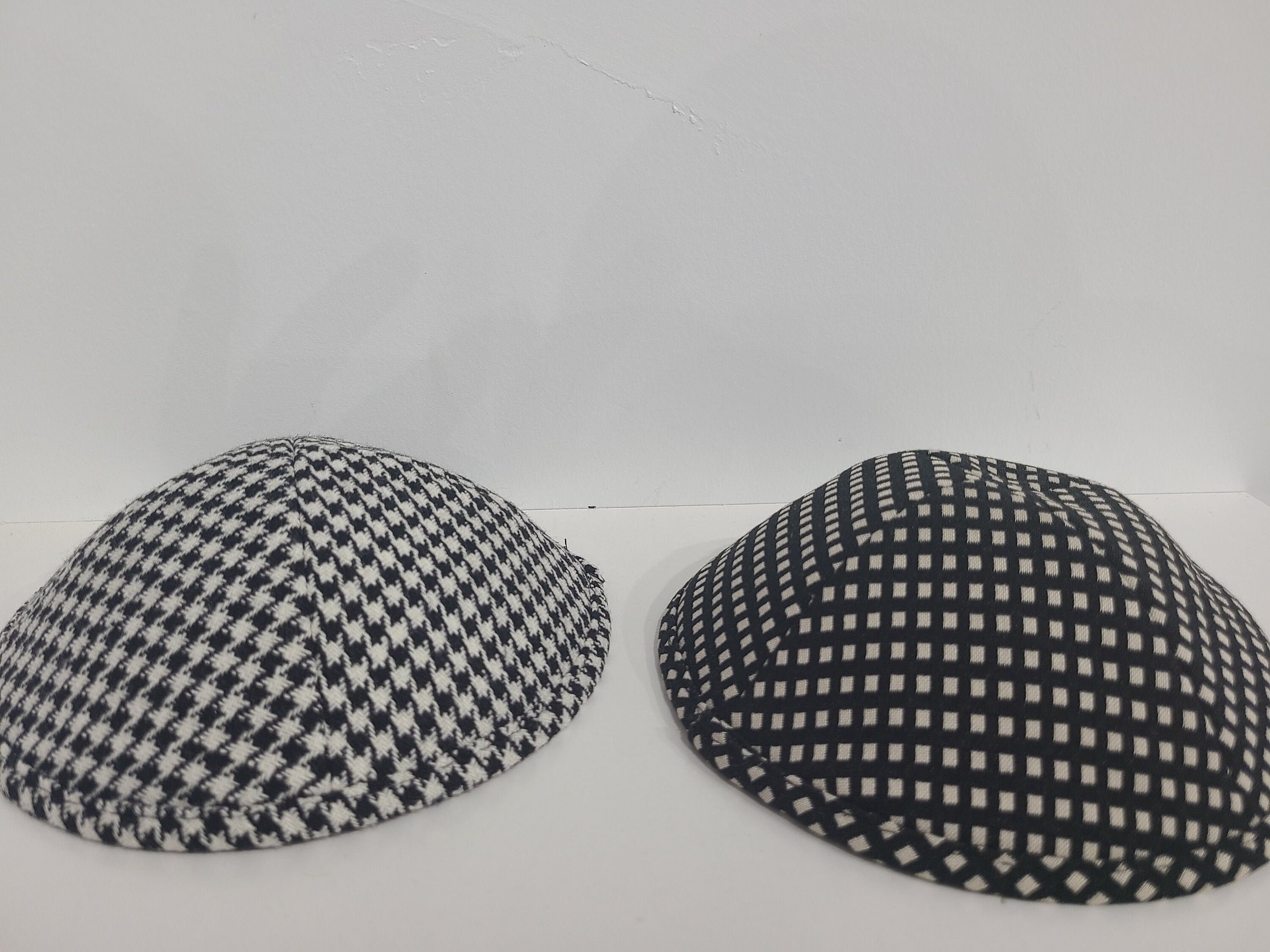 Brand New- 2 Decorative Kippahs with Underside Clip slot
