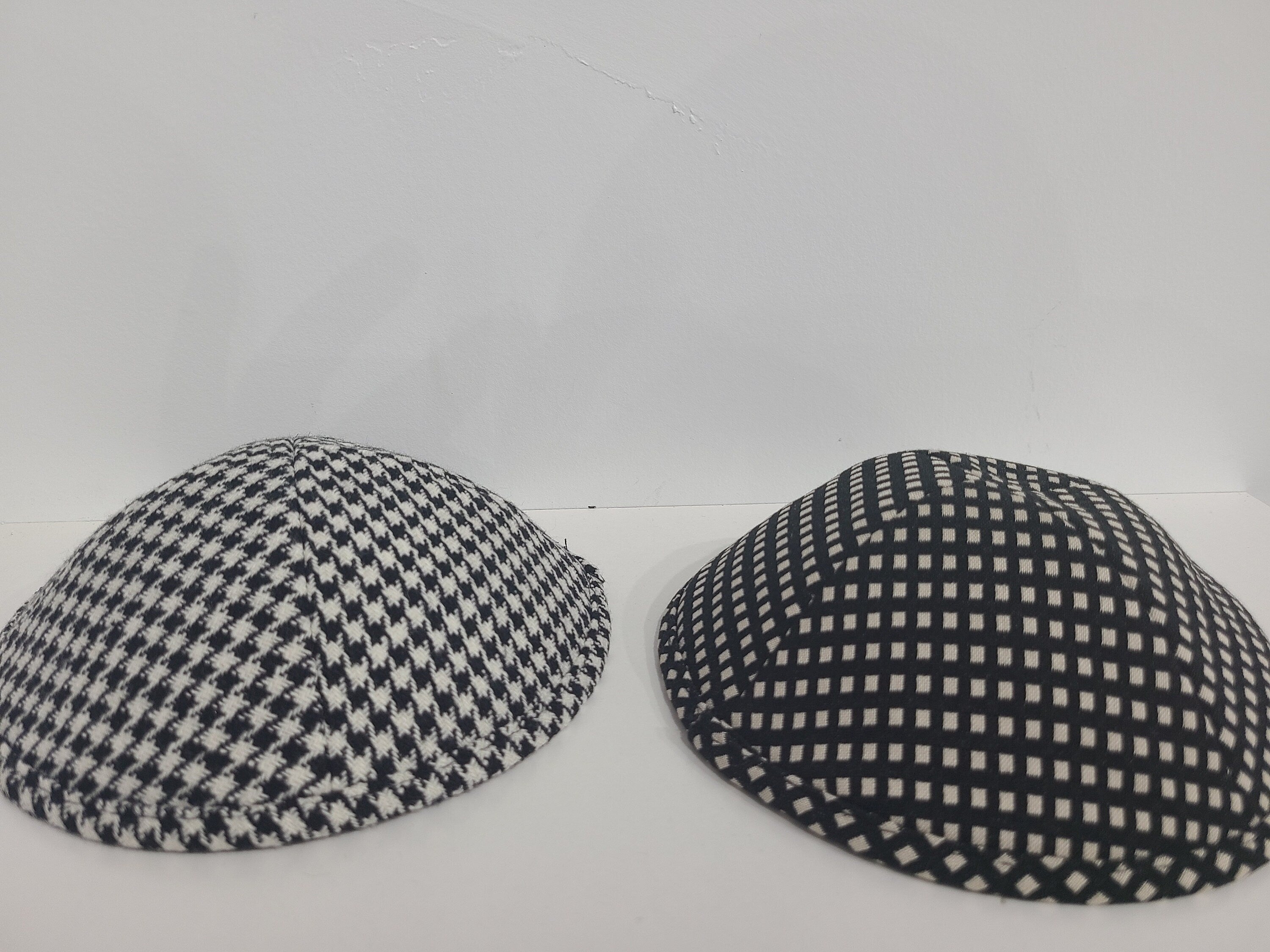 Brand New- 2 Decorative Kippahs with Underside Clip slot