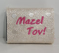 Brand New 20 Mazel Tov Small Match Box Cover for Bat Mitzvah Party Favors Embroidered