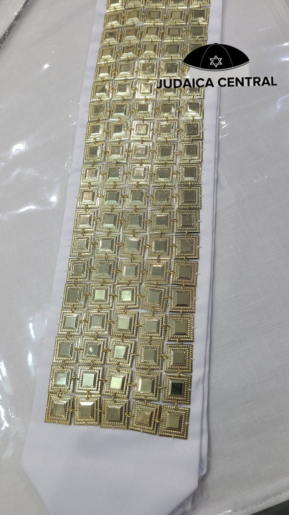 New Tallit Atarah Neckcollar Gold Plated Metal Square Design